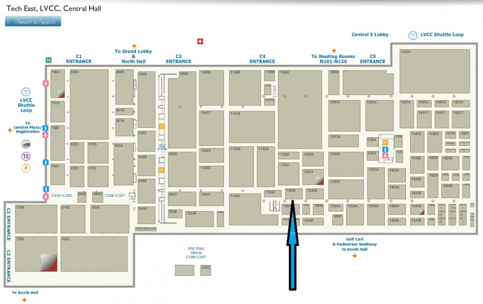 CES 2015 Booth Location